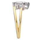 Marquise Half Split Shank Semi-Mount Diamond Engagement Ring