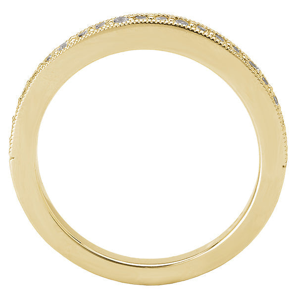 Round Diamond and Milgrain Detailed Diamond Engagement Ring