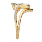 Marquise Split Shank Semi-Mount Diamond Engagement Ring