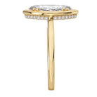 Marquise Hidden Halo Semi-Mount Engagement Ring
