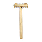 Princess Hidden Halo Semi-Mount Engagement Ring