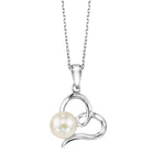 silver white & pearl pendant