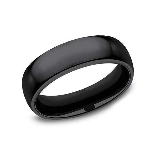 Black Titanium Men's Wedding Band - CF160B