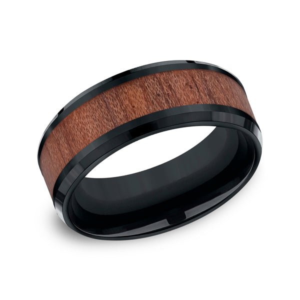 Black Cobalt Men's Wedding Band - CF58489B