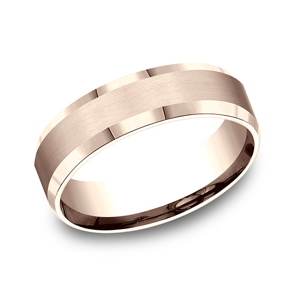 14K Rose Gold Men's Wedding Band - CF66416