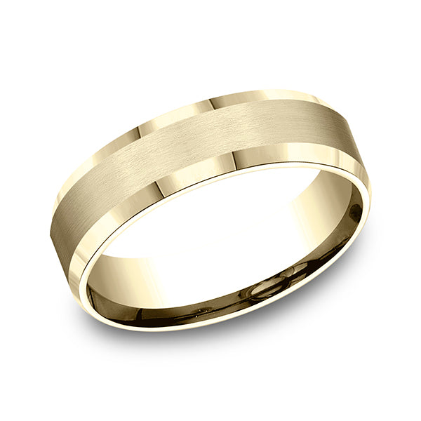 14K Yellow Gold Men's Wedding Band - CF66416