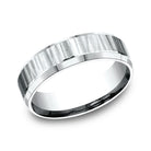 14K White Gold Men's Wedding Band - CF666141