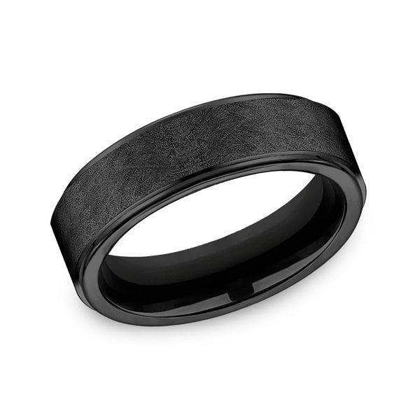 Black Titanium Men's Wedding Band - CF67891B