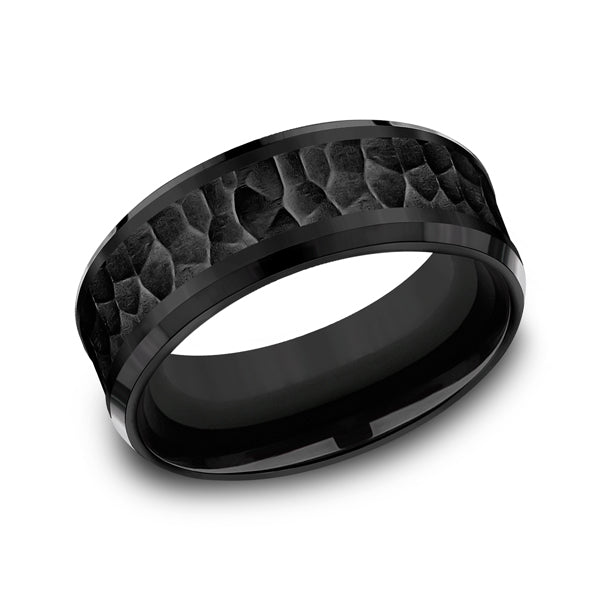 Black Titanium Men's Wedding Band - CF68985B