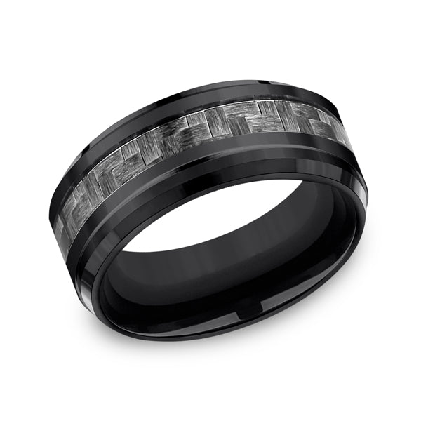 Black Titanium Men's Wedding Band - CF69488C