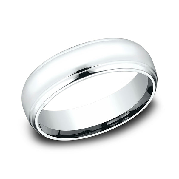 14K White Gold Men's Wedding Band - CF716540