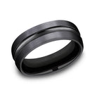 Black Titanium Men's Wedding Band - CF717505