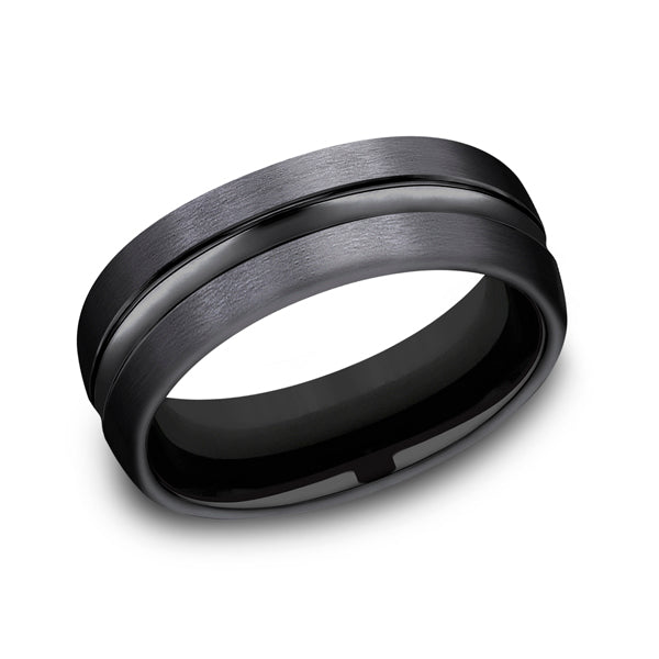 Black Titanium Men's Wedding Band - CF717505