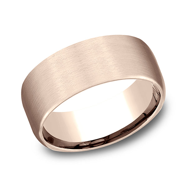 14K Rose Gold Men's Wedding Band - CF719611