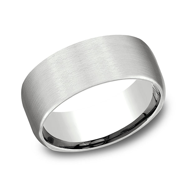 14K White Gold Men's Wedding Band - CF719611