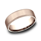 14K Rose Gold Men's Wedding Band - CF765749