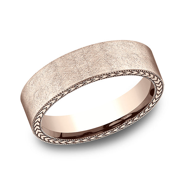 14K Rose Gold Men's Wedding Band - CF846539