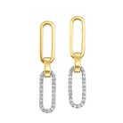 14kt yellow gold diamond 1/3ctw earring