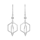 10kt white gold diamond 1/4ctw earring