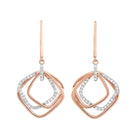 10kt rose gold diamond 1/3ctw earring
