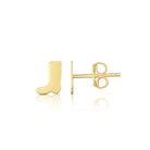 Polished Post Boot Earring with Push Back Clasp