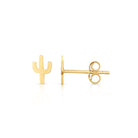 Polished Post Cactus Earring with Push Back Clasp