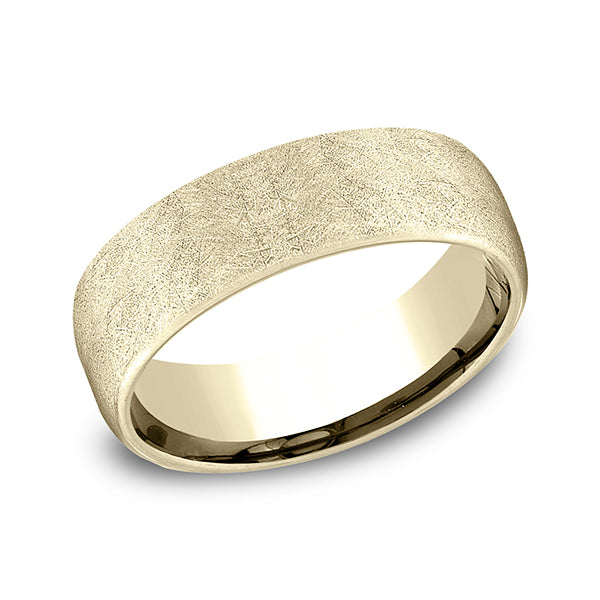 14K Yellow Gold Men's Wedding Band - EUCF5650