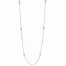 diamond station necklace in 14k white gold (1 1/2ctw)