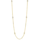 gems one diamond station necklace in 14k yellow gold (2 ctw)
