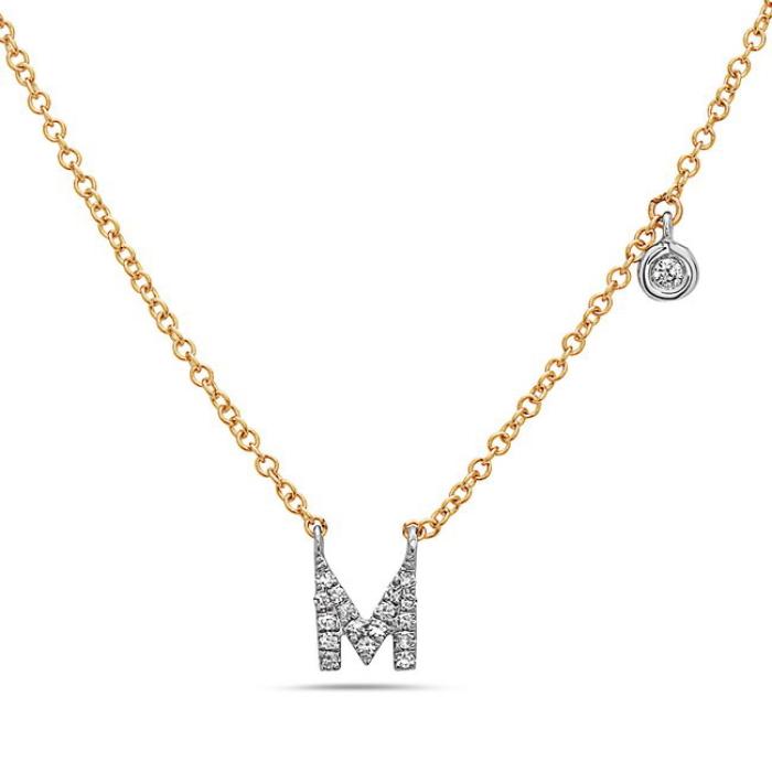14K Yellow & White Gold Necklace