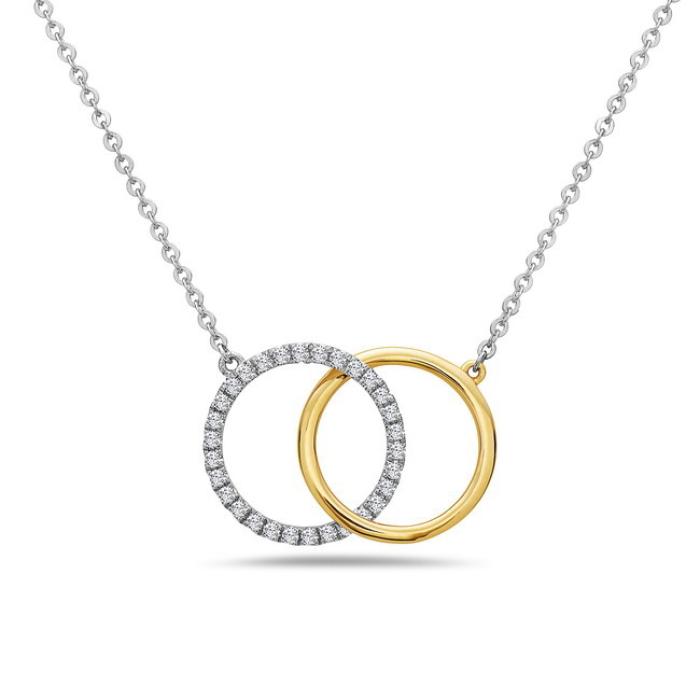 14K Yellow & White Gold Necklace