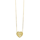 10k yellow gold heart pendant