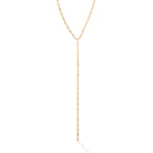Polished Lariat Pebble Necklace with Lobster Clasp