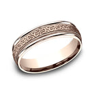 14K Rose Gold Men's Wedding Band - RECF8463