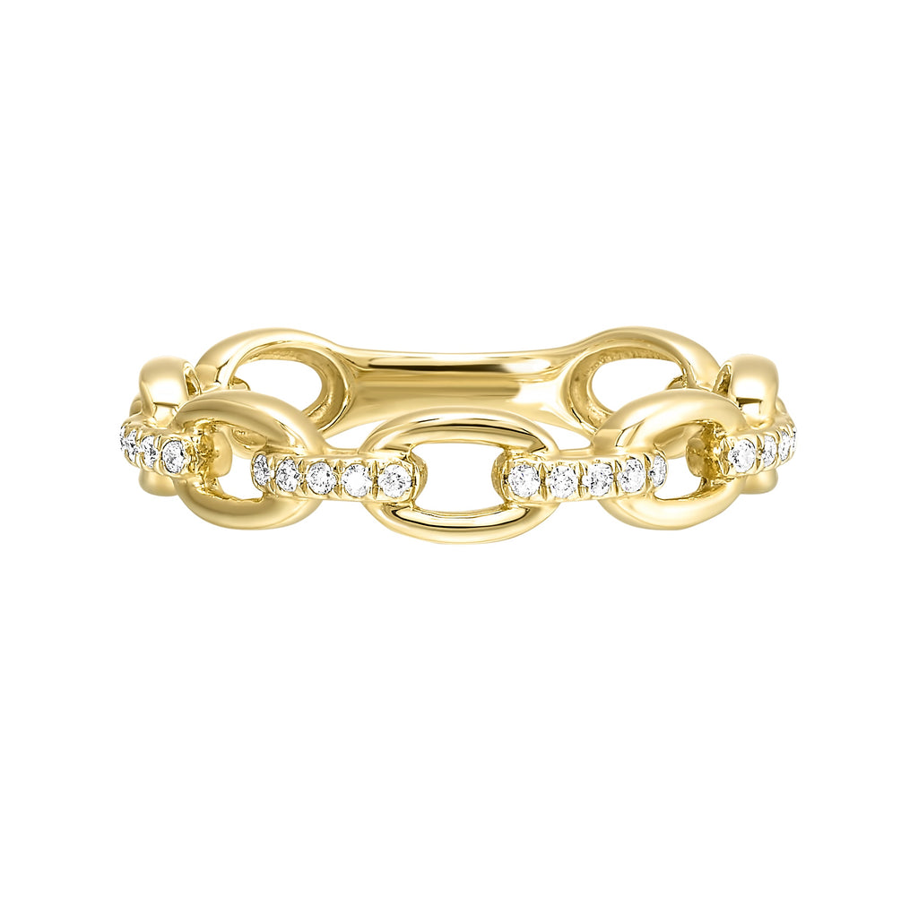 10kt yellow gold diamond 1/10ctw ring