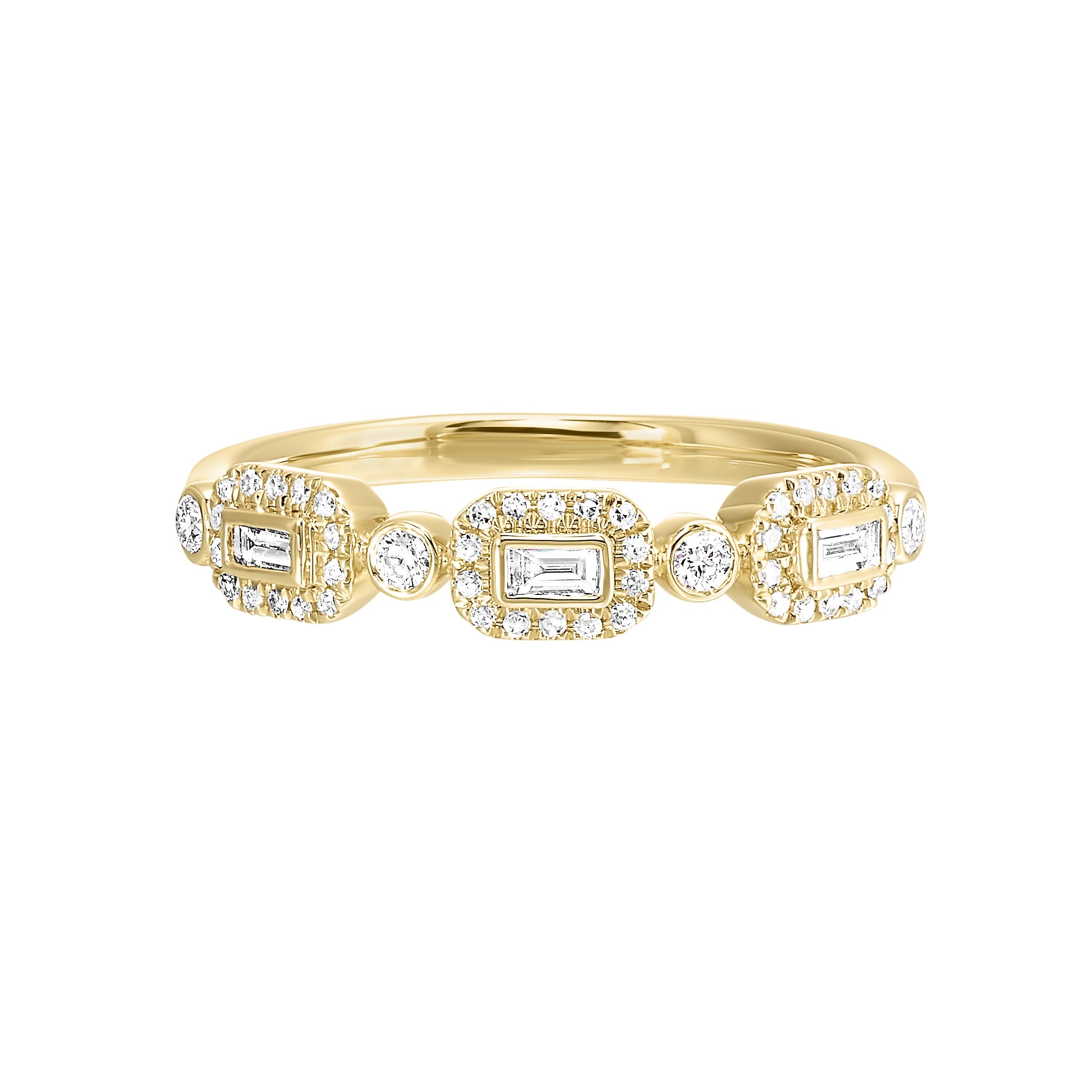 14kt yellow gold diamond 1/4ctw ring
