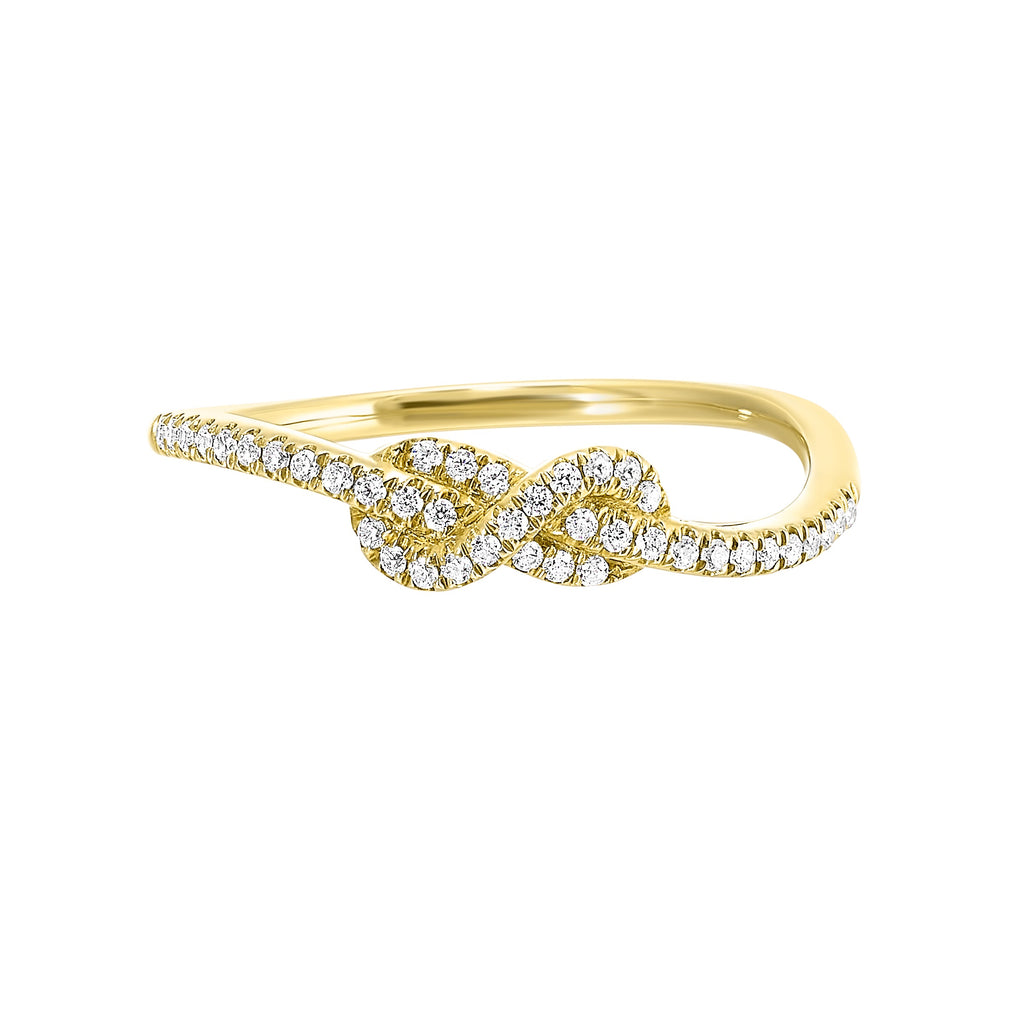 14kt yellow gold diamond 1/8ctw ring