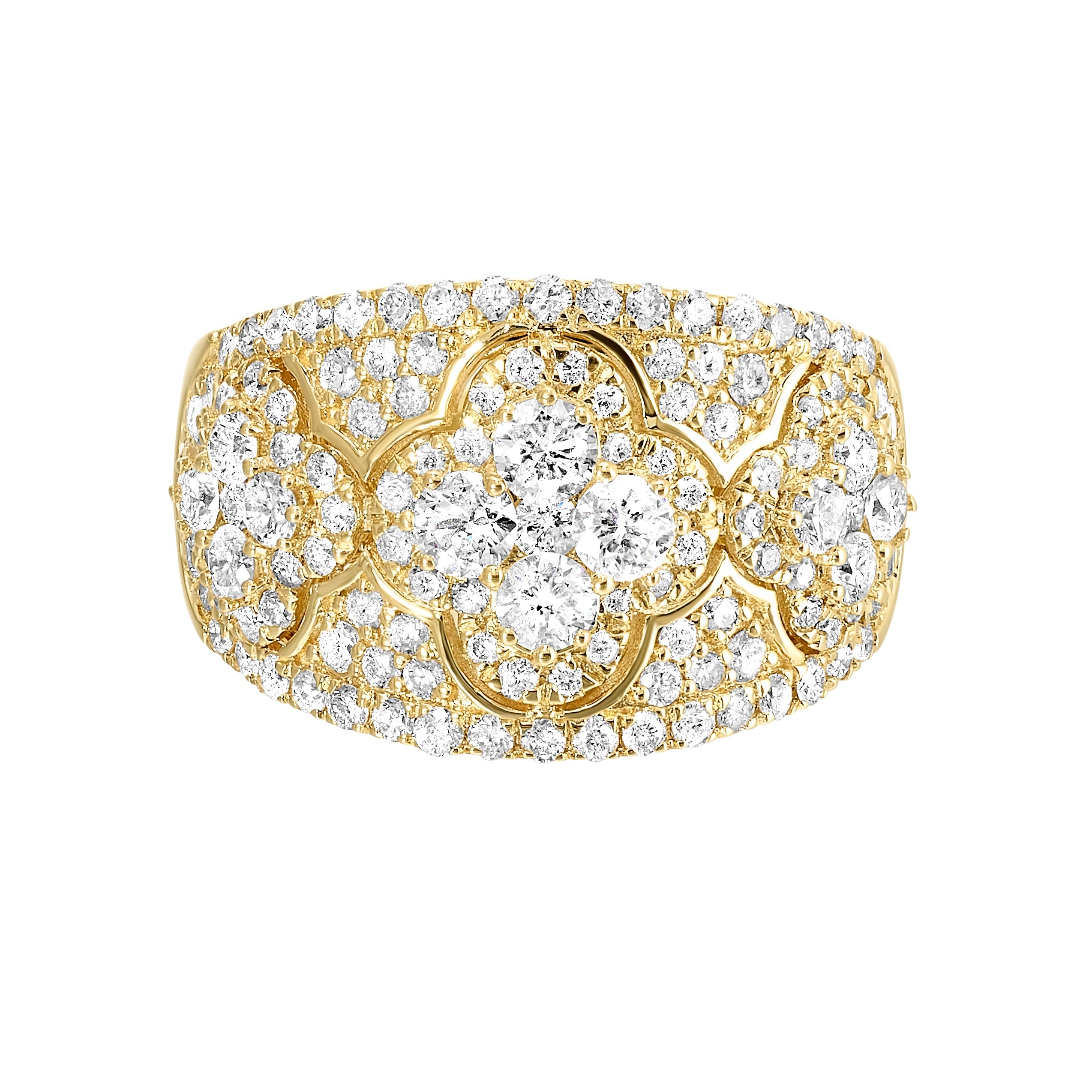 14kt yellow gold diamond 1 1/2ctw ring