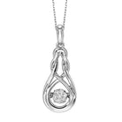 diamond rol rhythm of love anniversary pendant in sterling silver