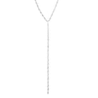 Polished Lariat Pebble Necklace with Lobster Clasp