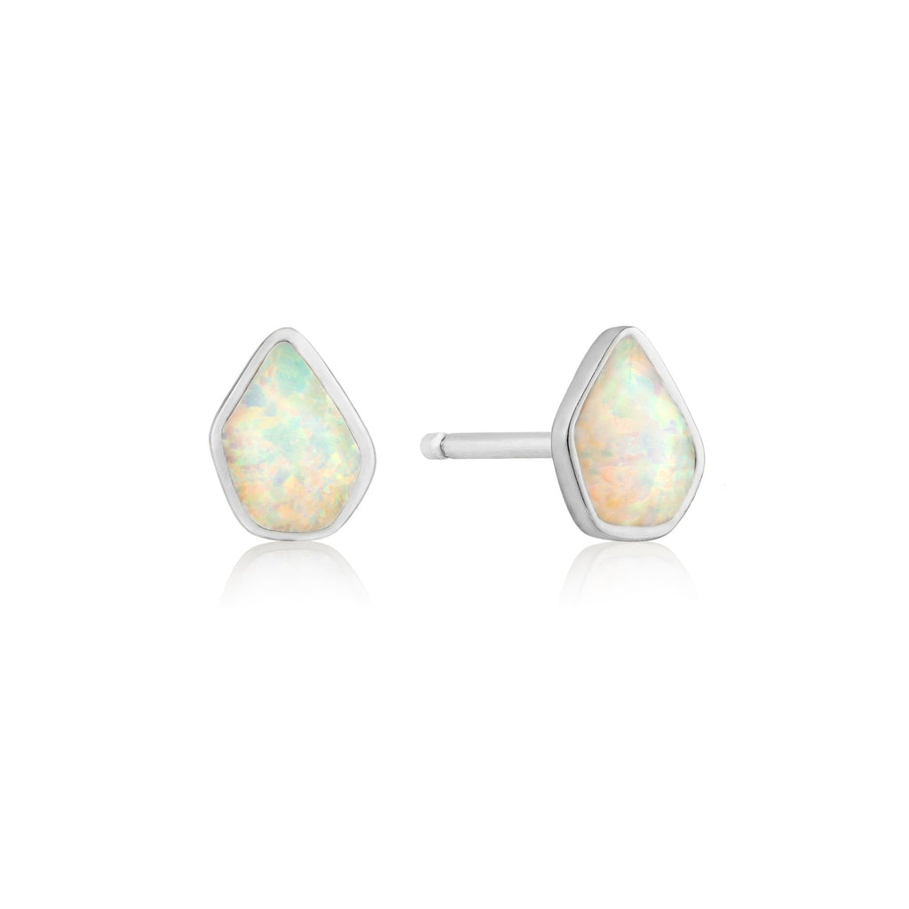 opal colour stud earrings
